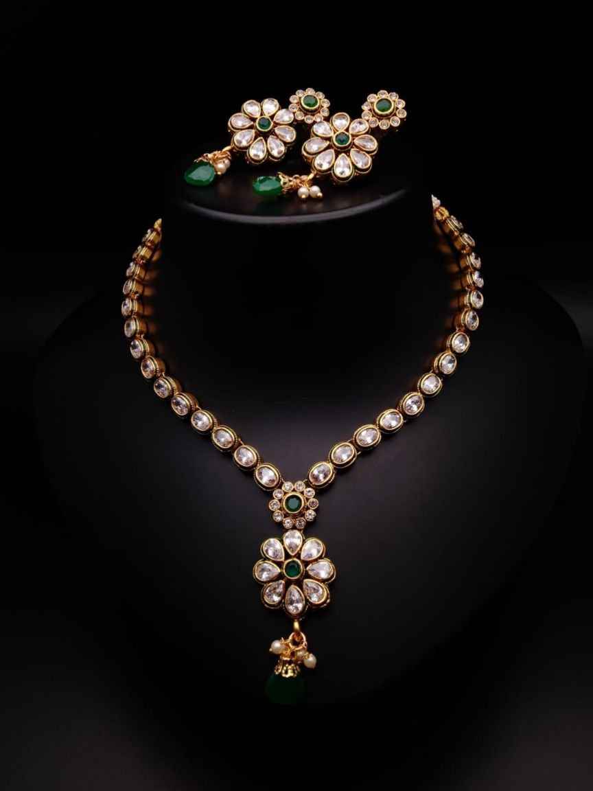 polki-necklace_set-NSP18244GRGD