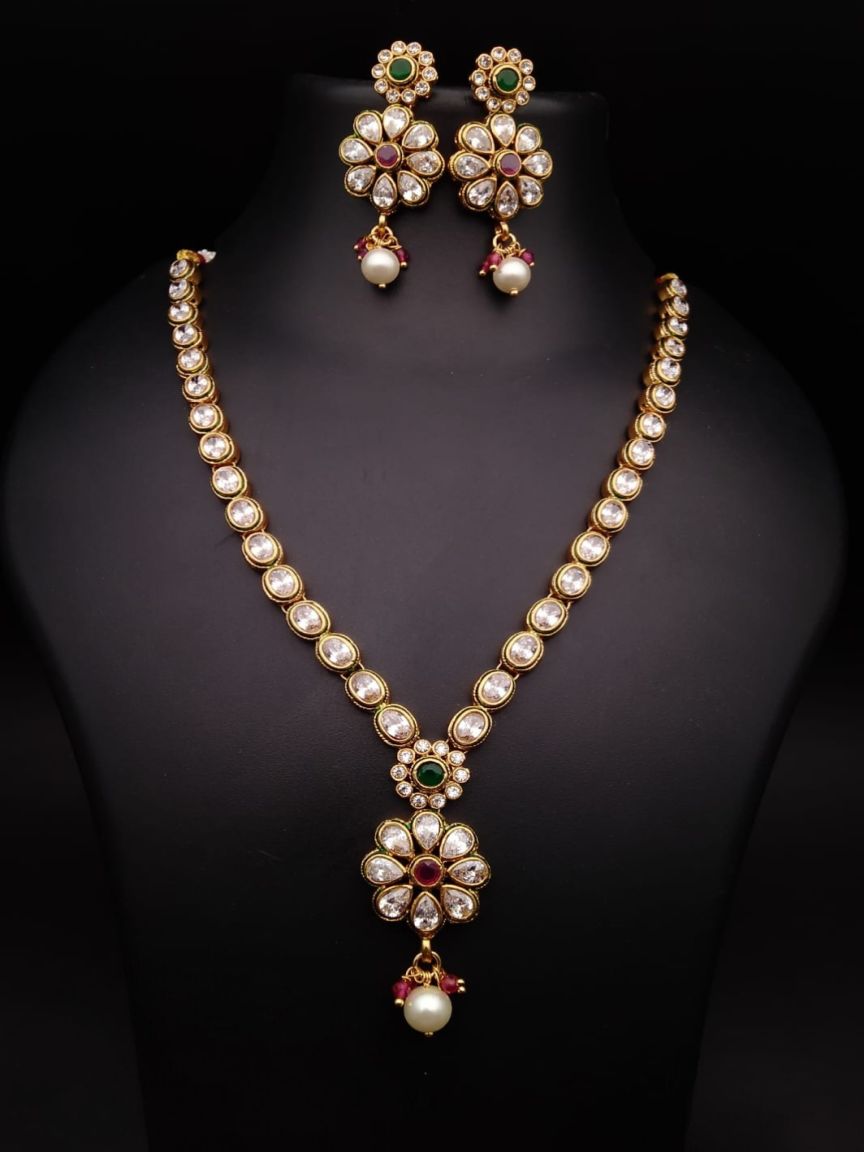 polki-necklace_set-NSP18244RGRGD
