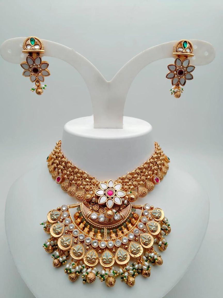 polki-necklace_set-NSP18249RGRRJ