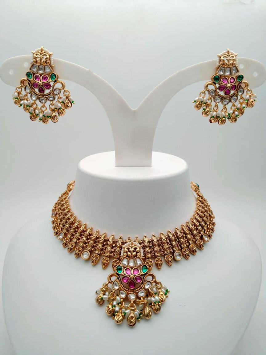 polki-necklace_set-NSP18250RGRRJ