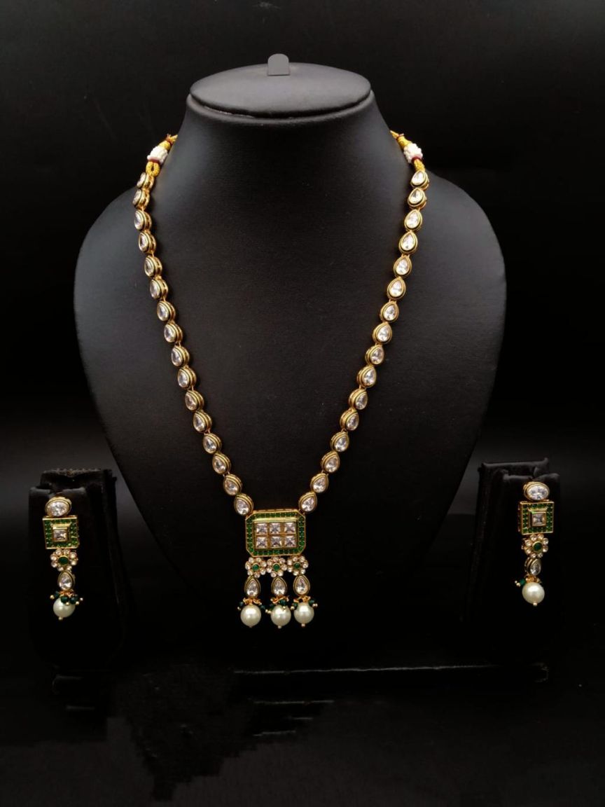 polki-necklace_set-NSP18257GRGD