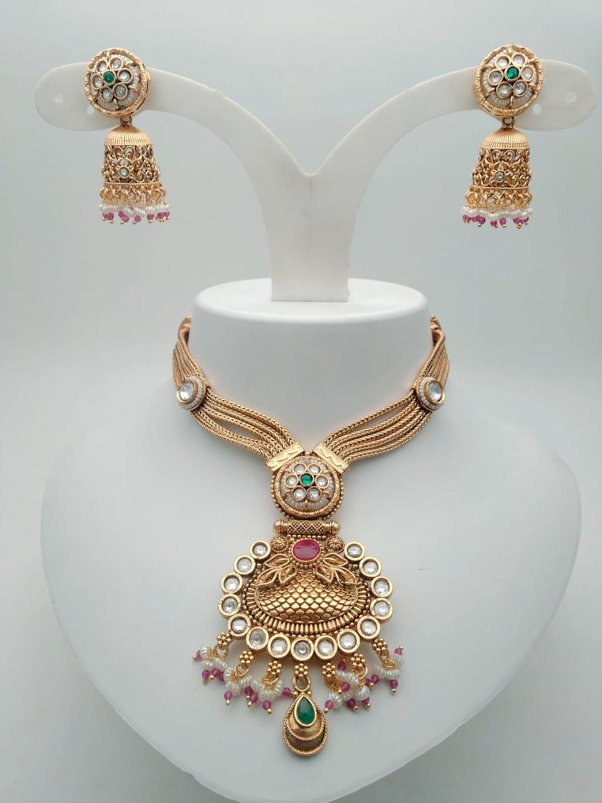 polki-necklace_set-NSP18259RGRRJ