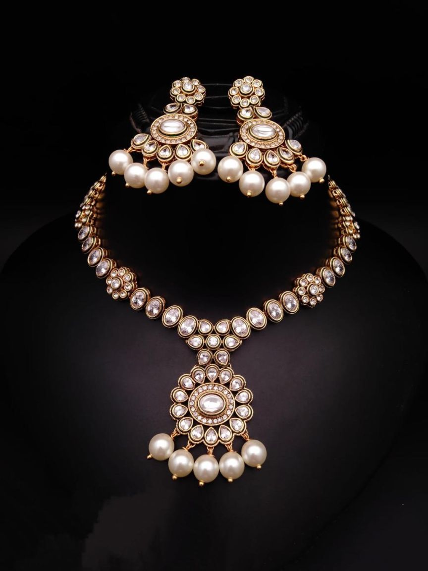 polki-necklace_set-NSP18294WGD