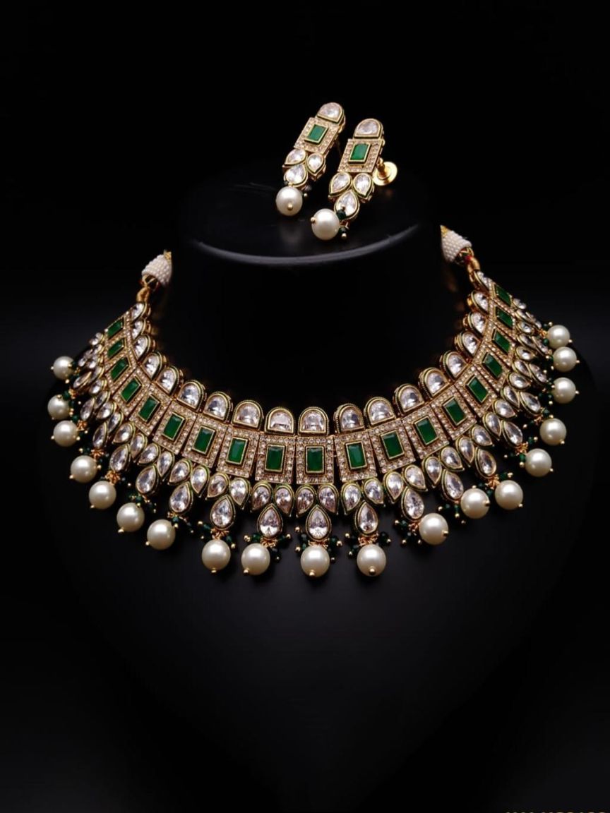 polki-necklace_set-NSP18299GRGD