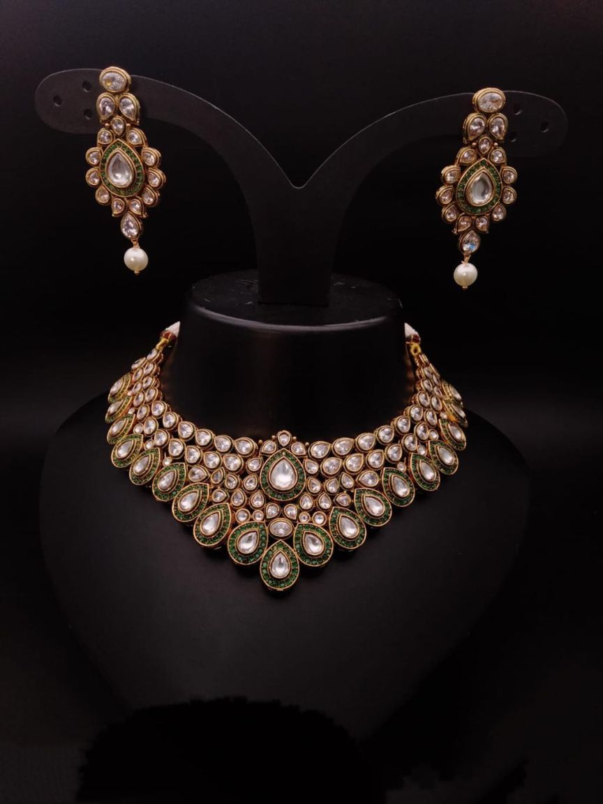 polki-necklace_set-NSP18300GRGD