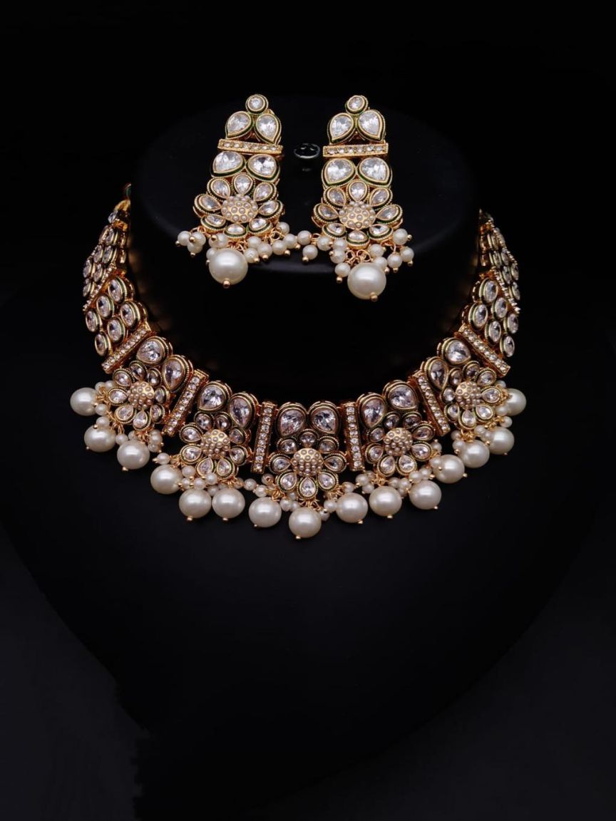 polki-necklace_set-NSP18318WGD