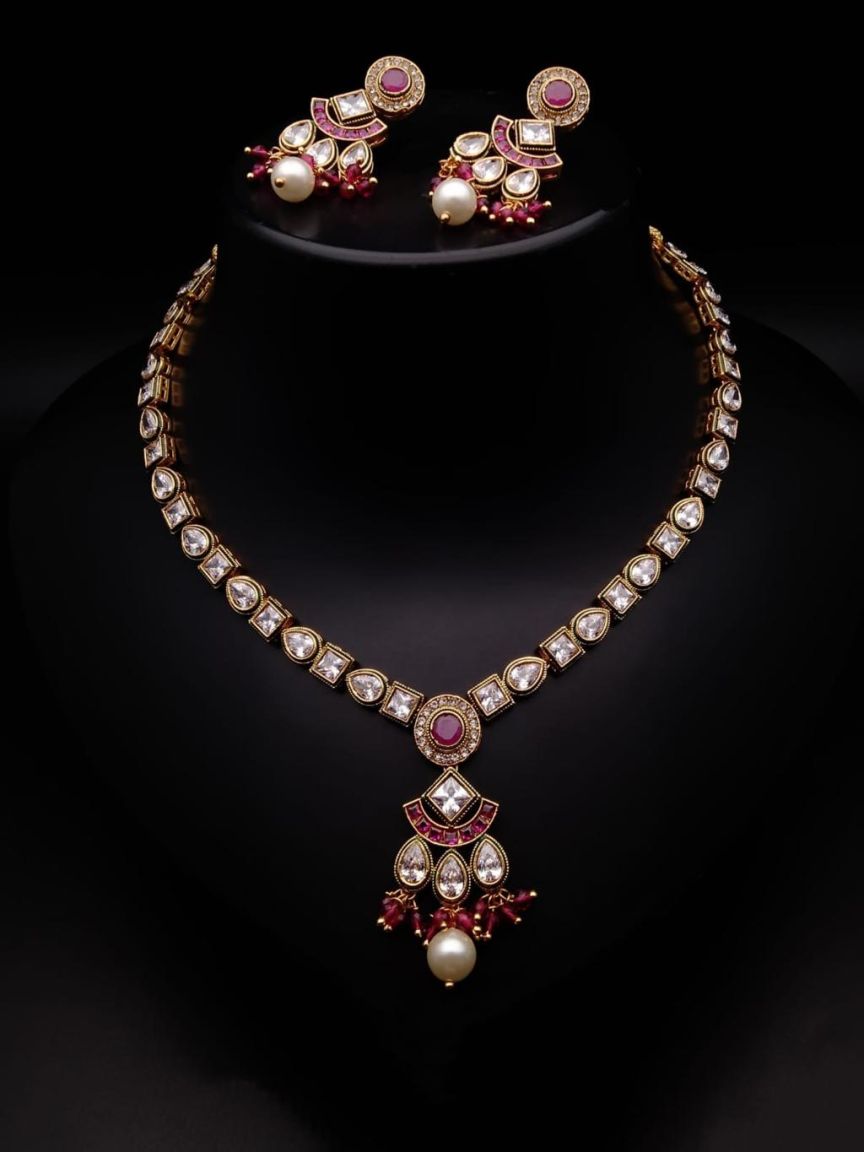 polki-necklace_set-NSP18329RGD