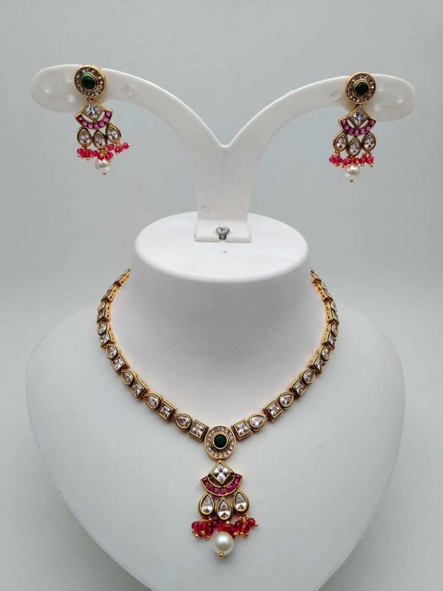 polki-necklace_set-NSP18329RGRGD