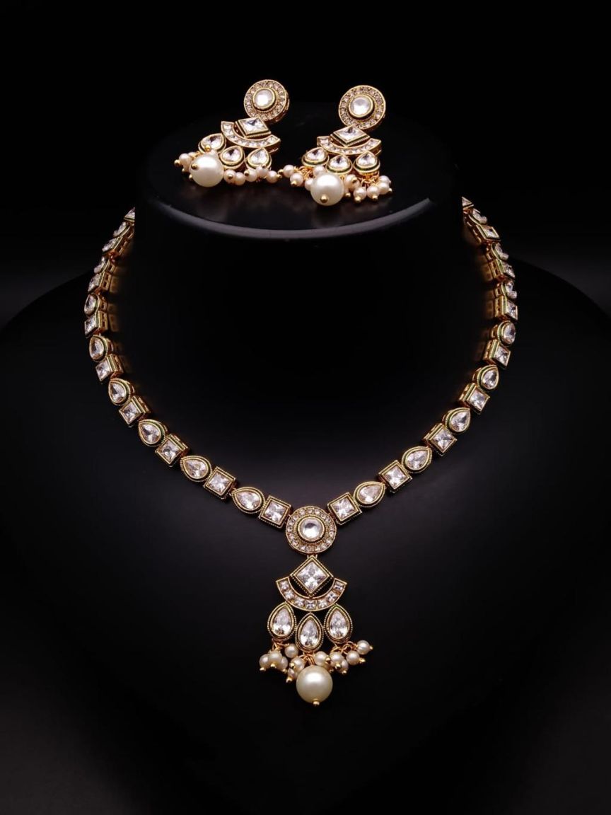 polki-necklace_set-NSP18329WGD