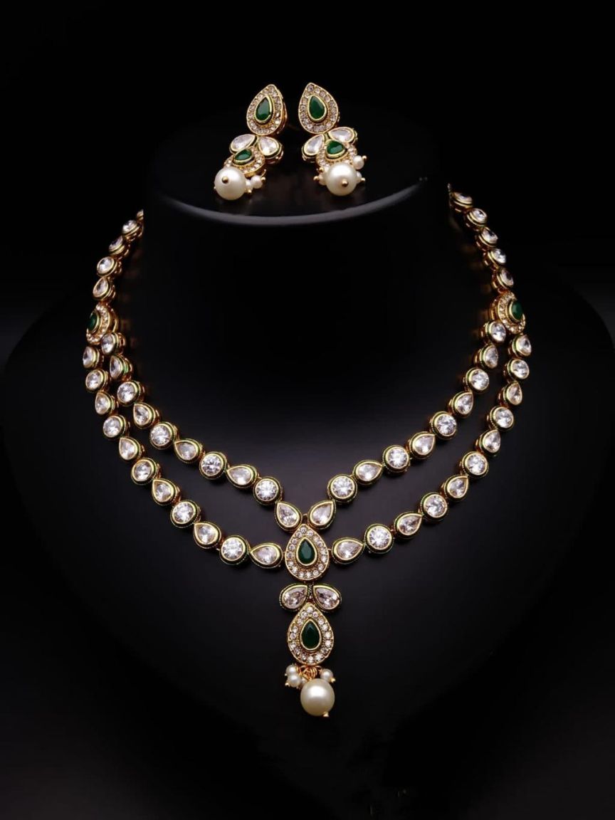 polki-necklace_set-NSP18331GRGD