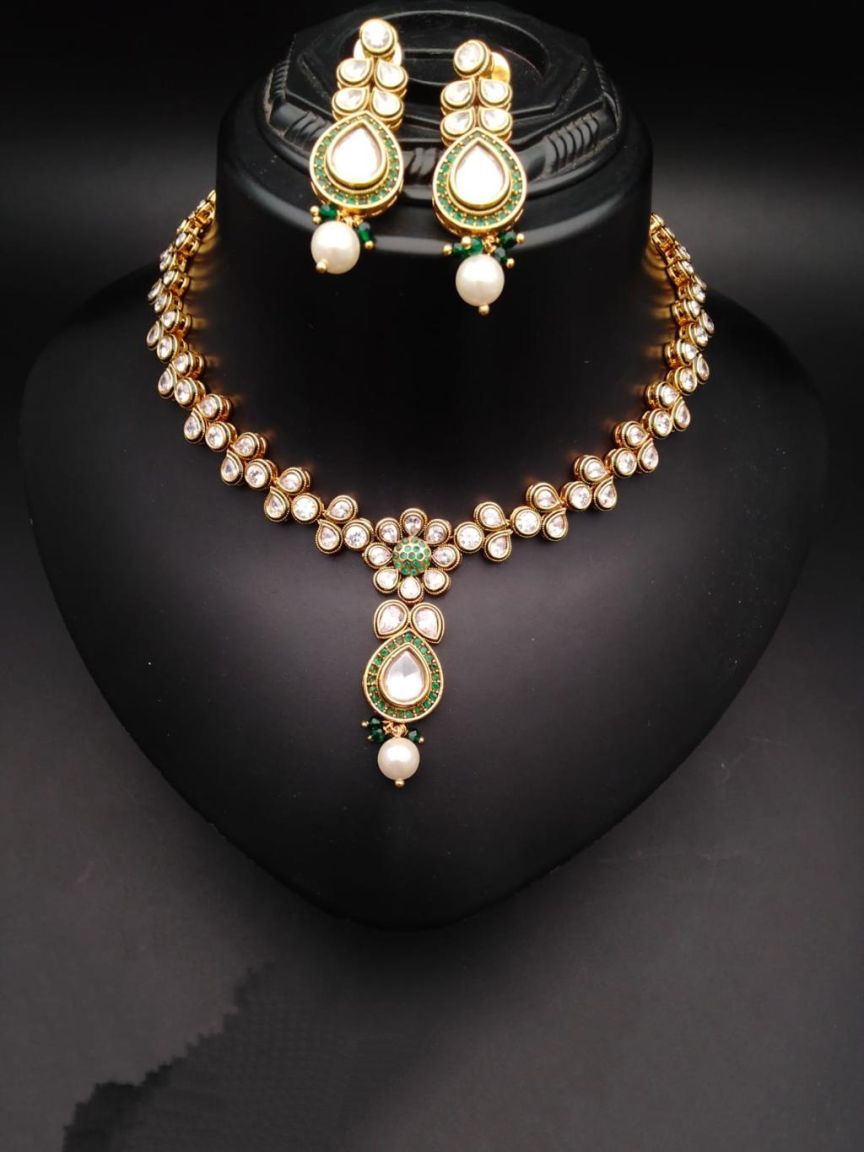 polki-necklace_set-NSP18335GRGD