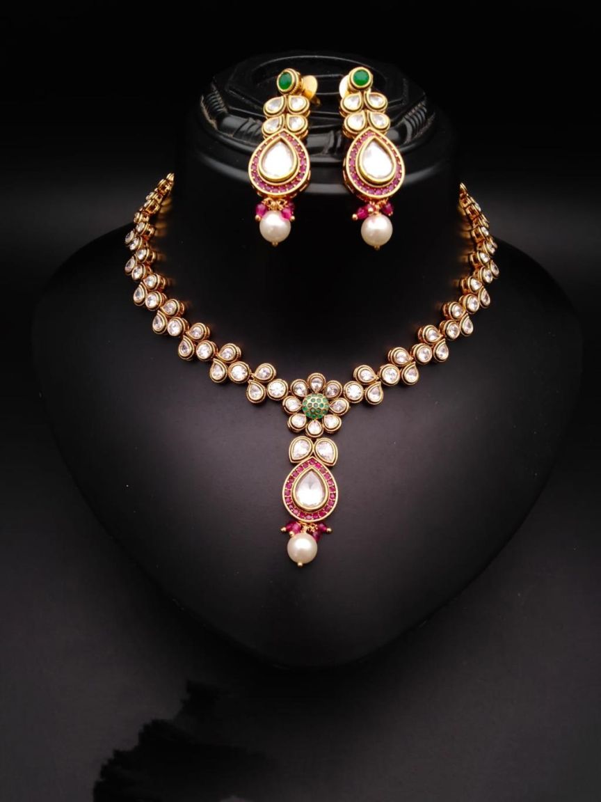 polki-necklace_set-NSP18335RGRGD