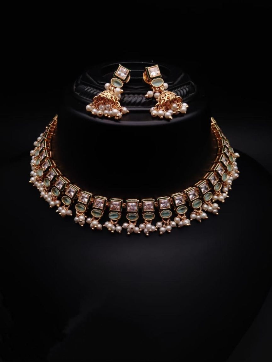 polki-necklace_set-NSP18341MGGD