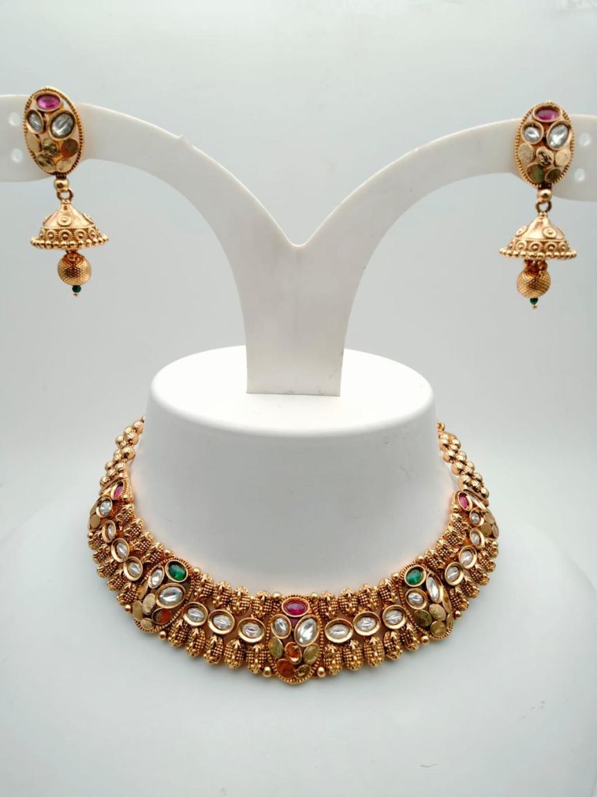 polki-necklace_set-NSP18352RGRRJ