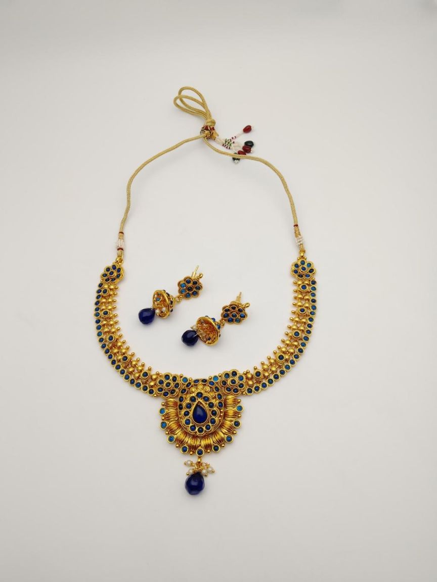 polki-necklace_set-NSP18380BLUGD