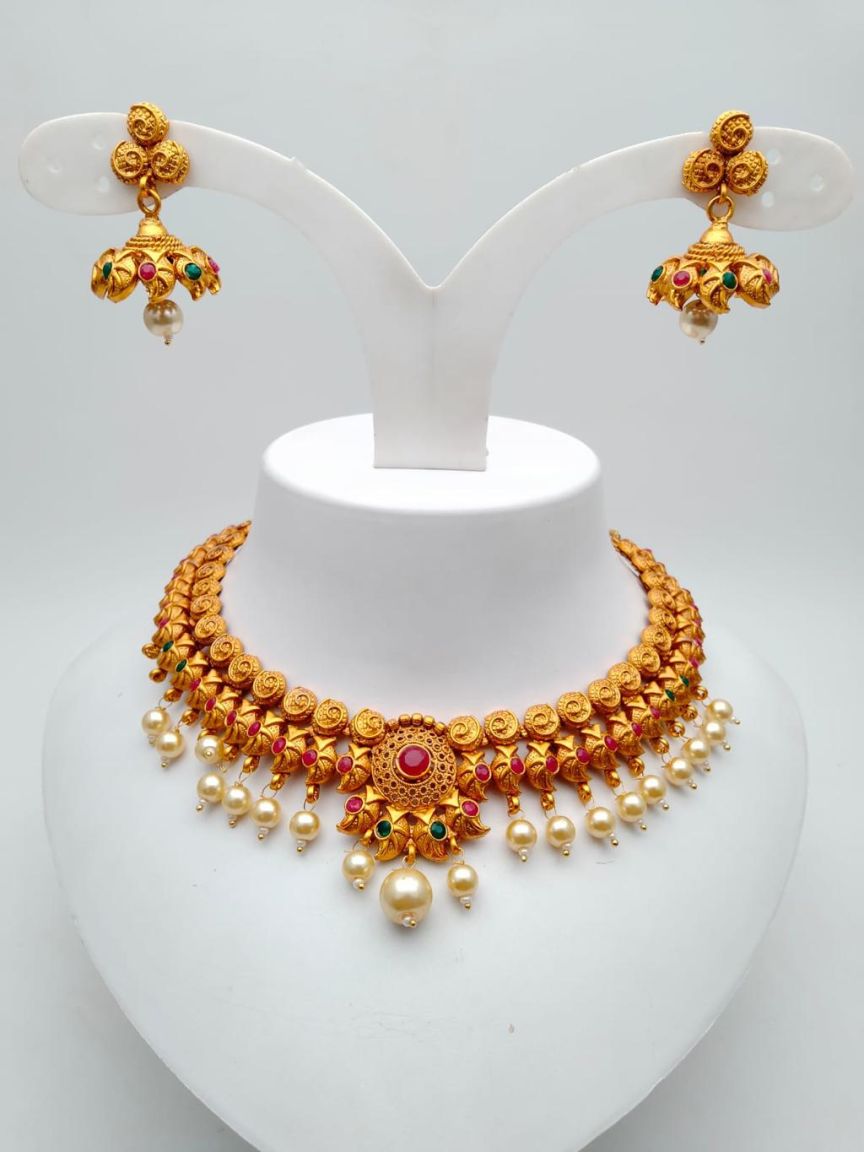polki-necklace_set-NSP18394GRRGD