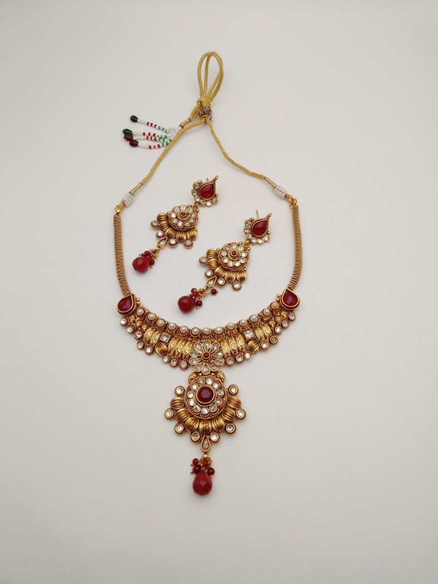 polki-necklace_set-NSP18425RGD
