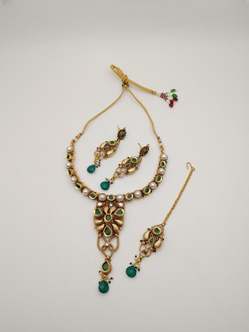 polki-necklace_set-NSP18427GRRJ