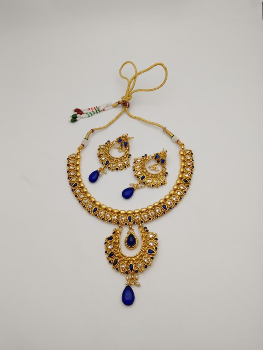 polki-necklace_set-NSP18439BLUGD