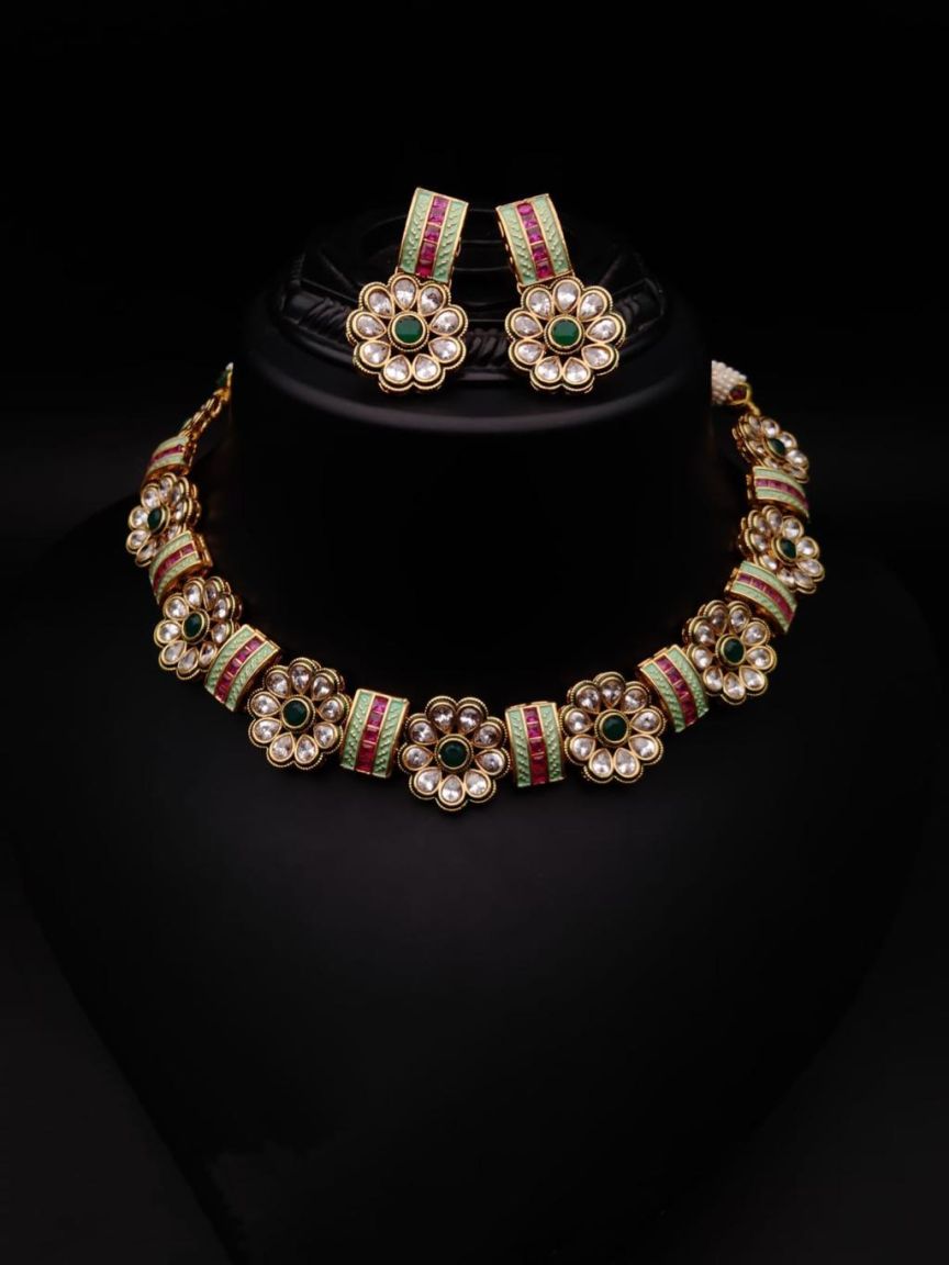 polki-necklace_set-NSP18472RGRGD