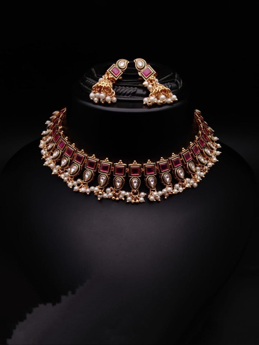 polki-necklace_set-NSP18484RGD
