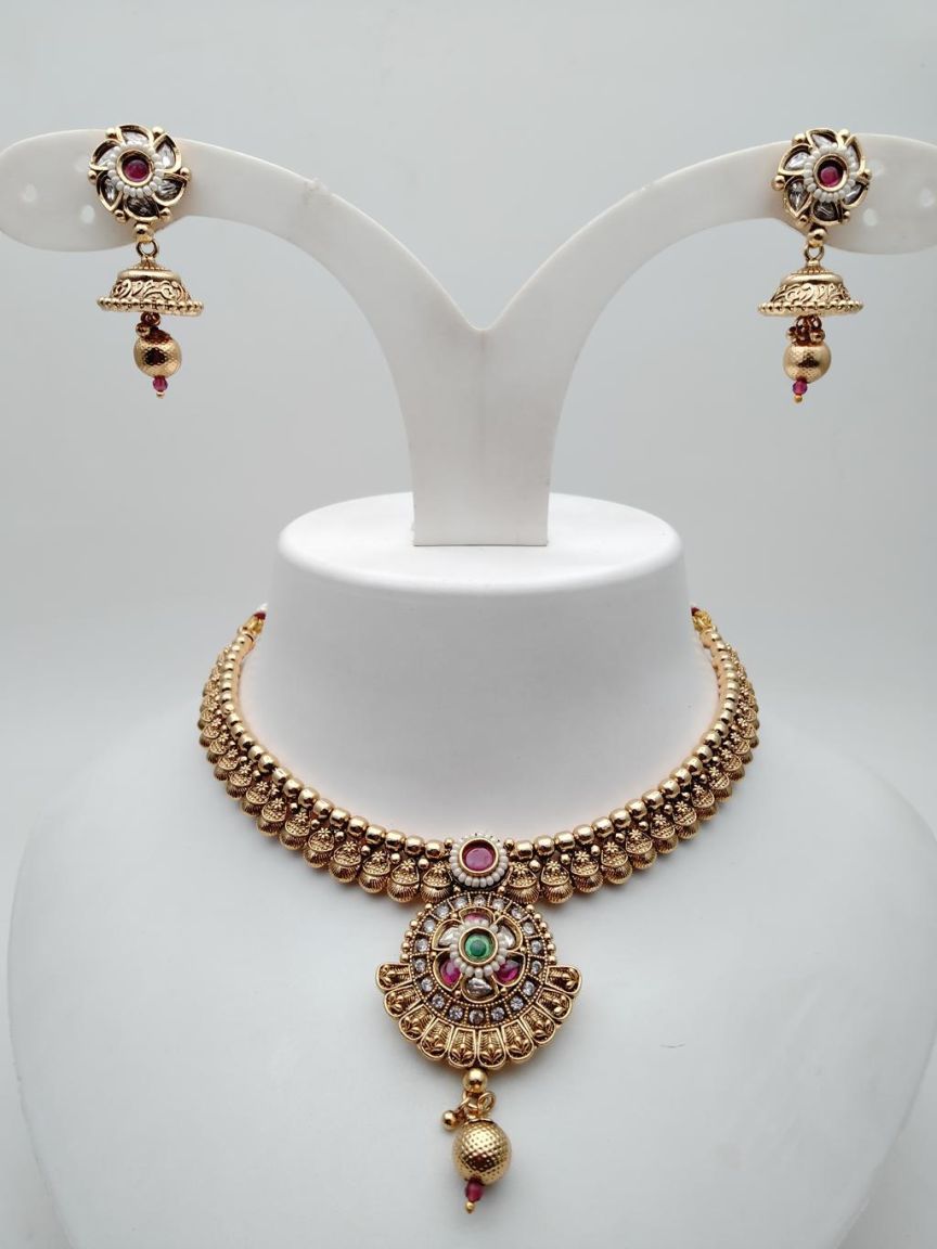 polki-necklace_set-NSP18486RGRRJ