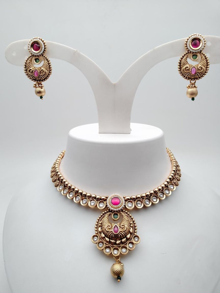 polki-necklace_set-NSP18488RGRRJ