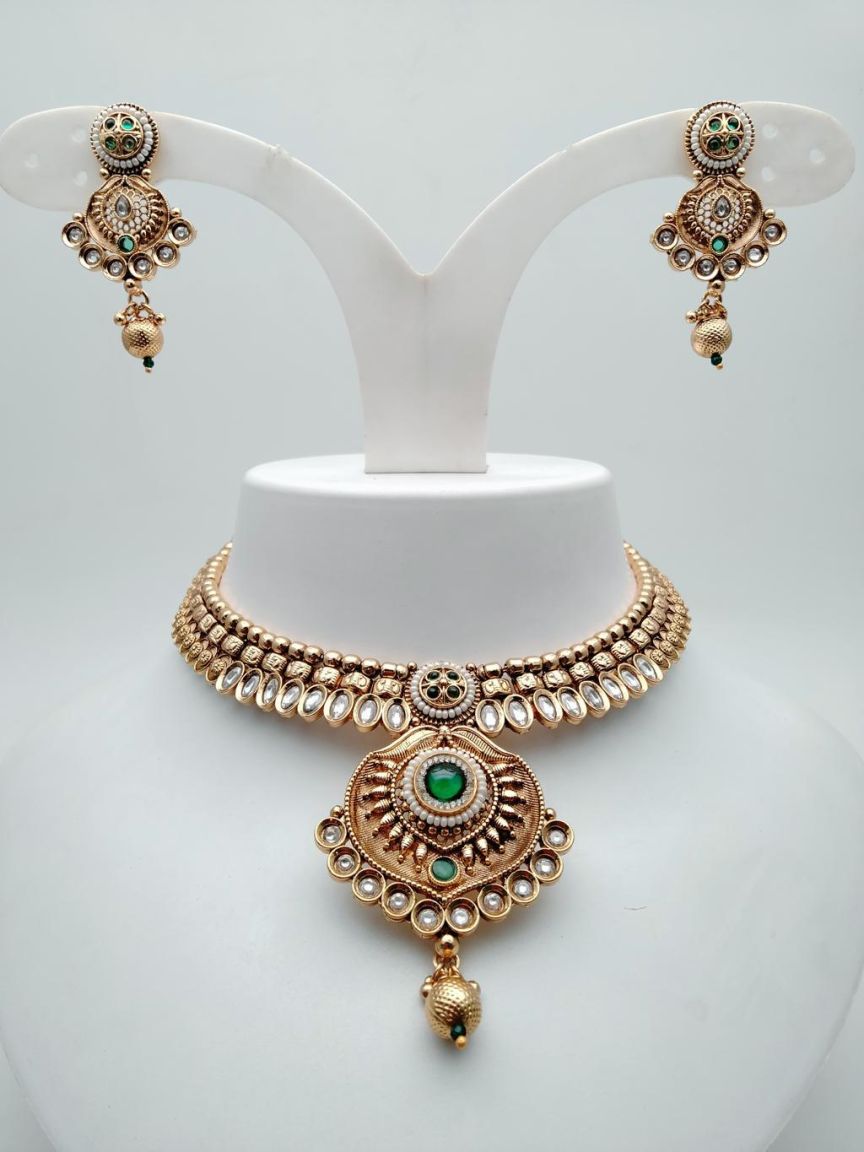 polki-necklace_set-NSP18489GRRJ