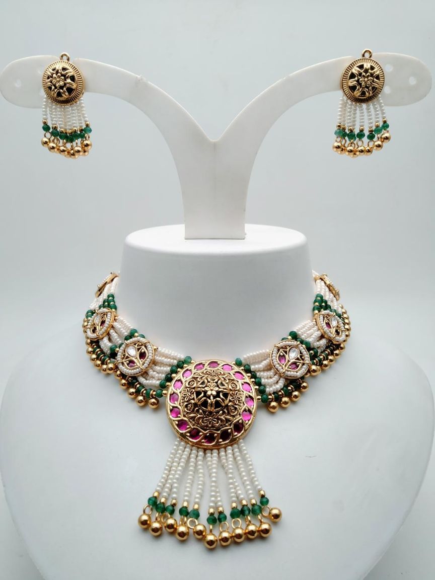 polki-necklace_set-NSP18491RGRRJ