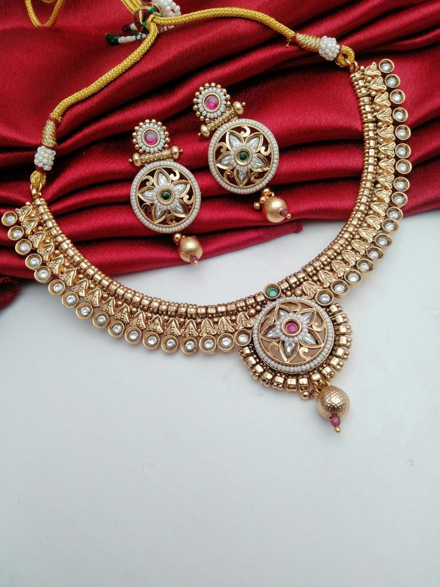 polki-necklace_set-NSP18501RGRRJ
