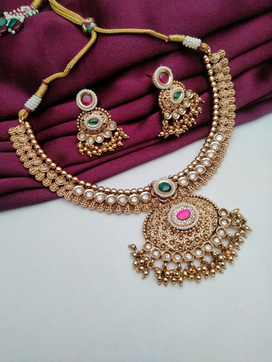 polki-necklace_set-NSP18502RGRRJ