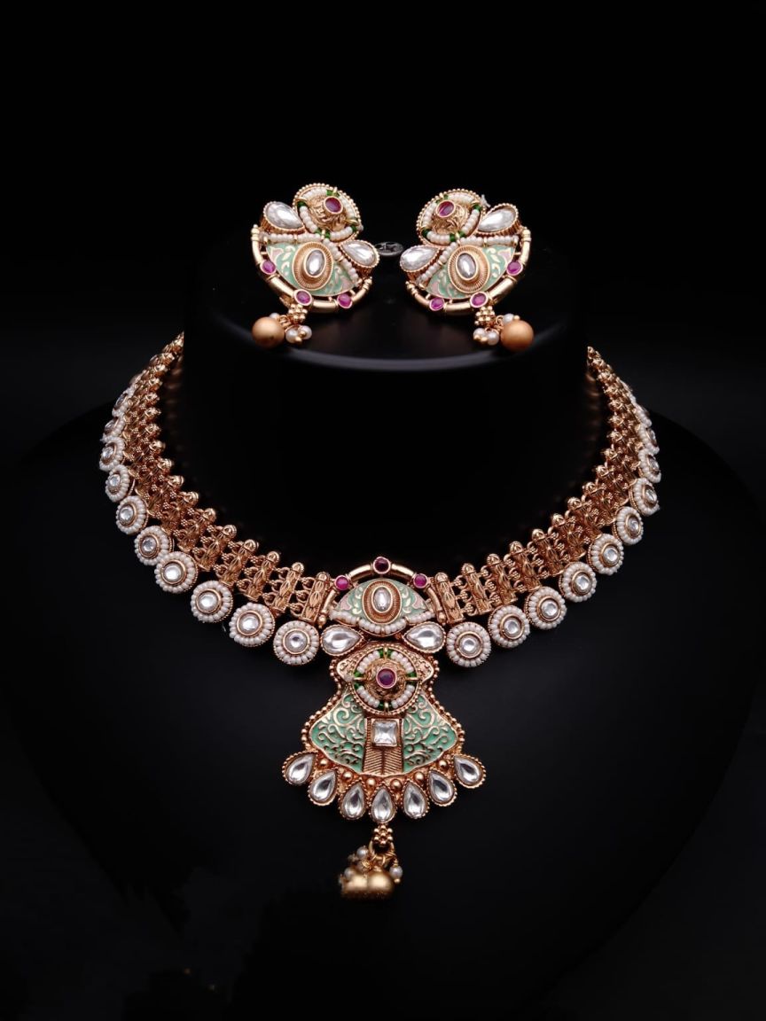 polki-necklace_set-NSP18505MGGD