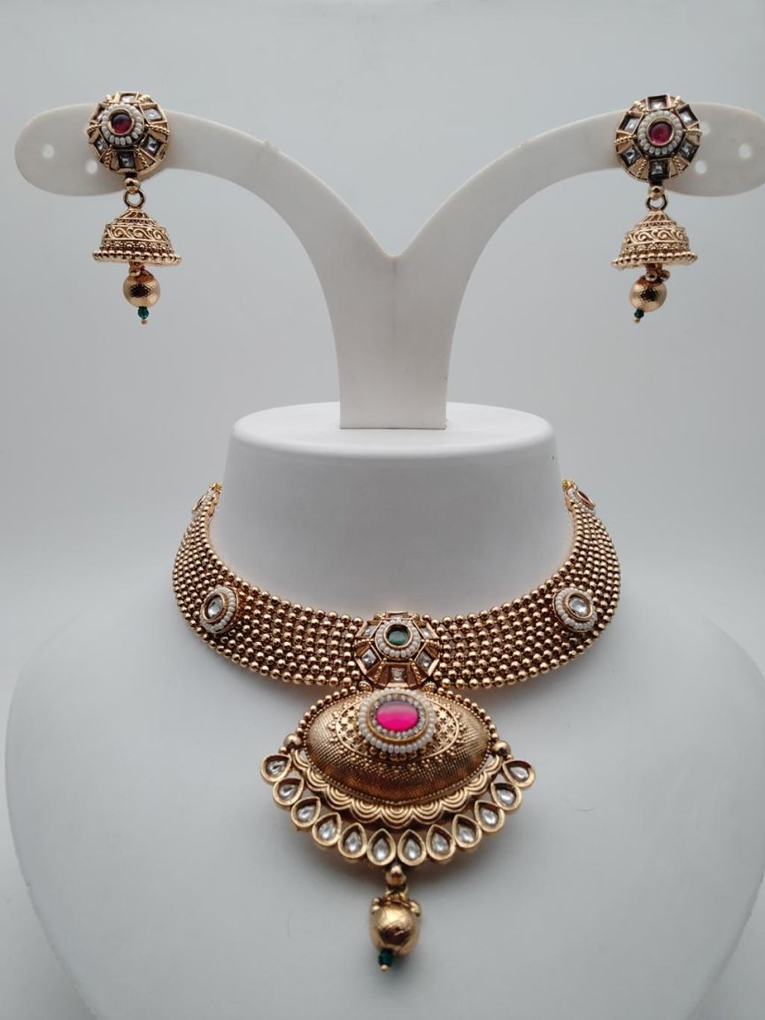polki-necklace_set-NSP18515RGRRJ