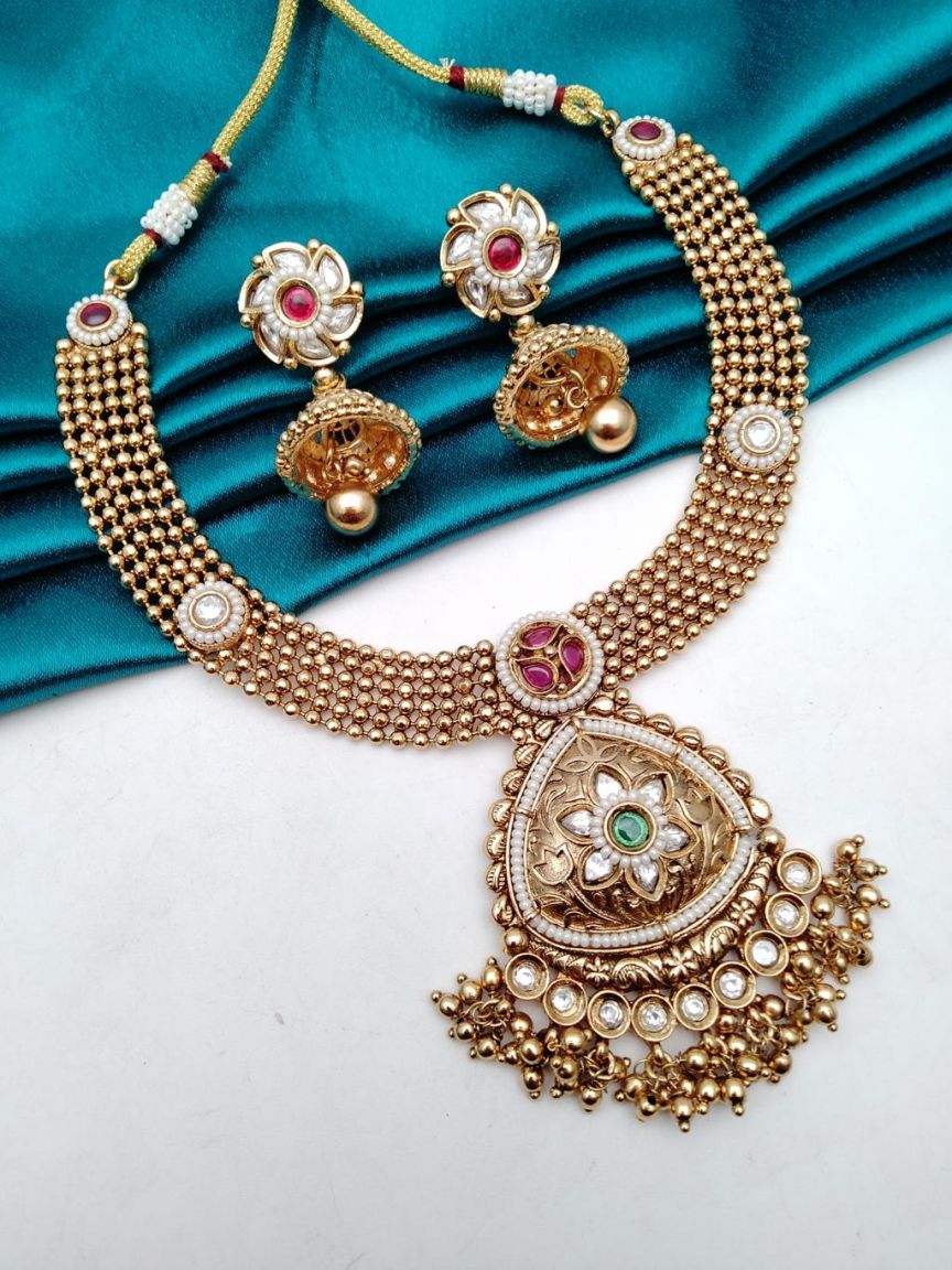 polki-necklace_set-NSP18519RGRRJ