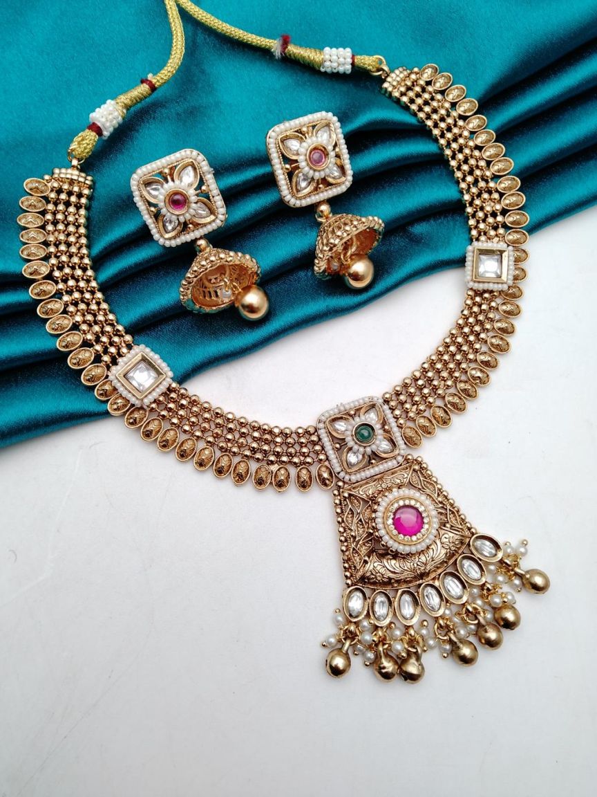 polki-necklace_set-NSP18520RGRRJ