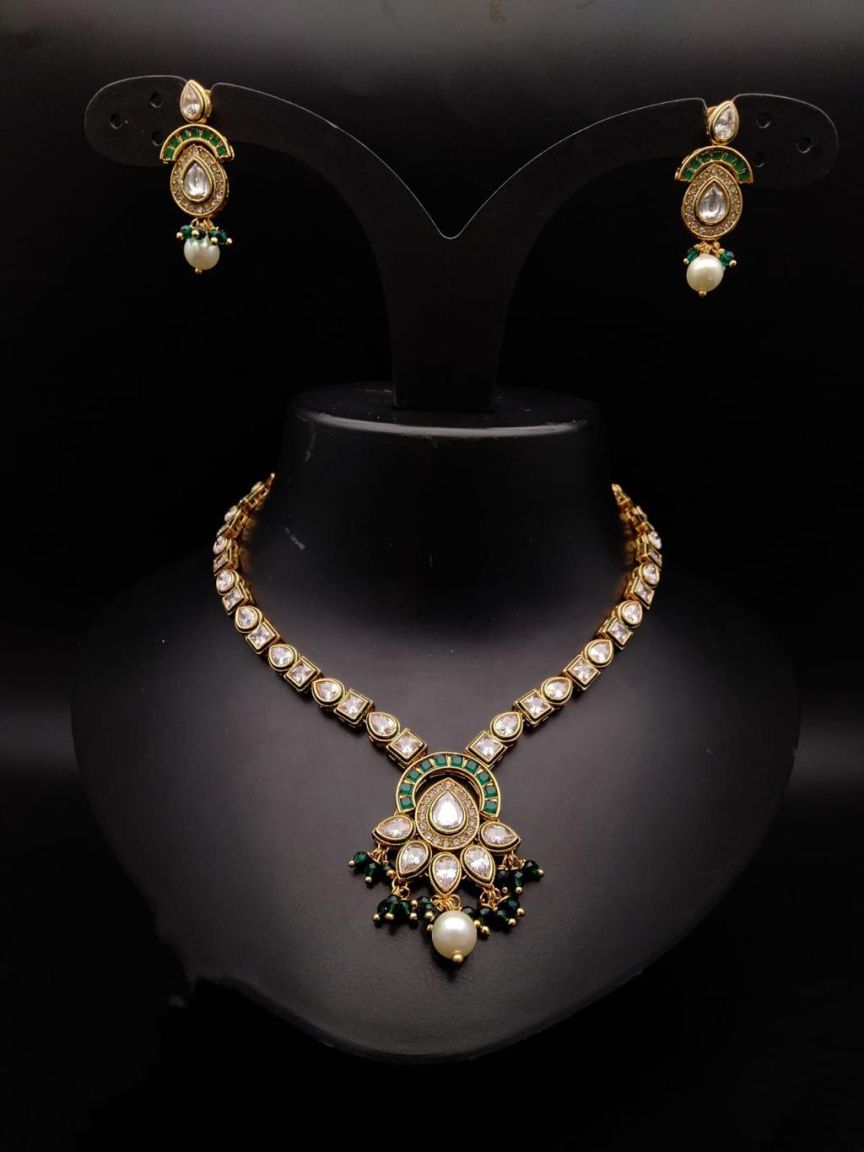polki-necklace_set-NSP18524GRGD