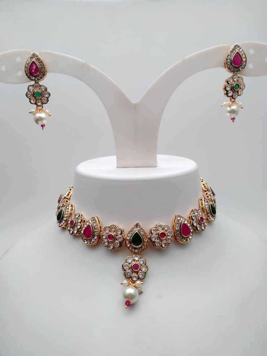 polki-necklace_set-NSP18526RGRGD