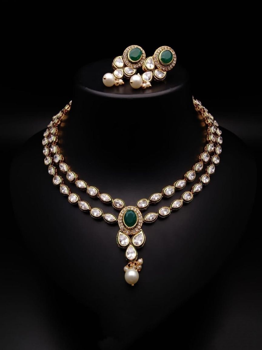 polki-necklace_set-NSP18530GRGD