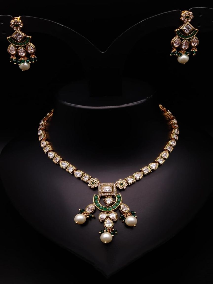 polki-necklace_set-NSP18536GRGD