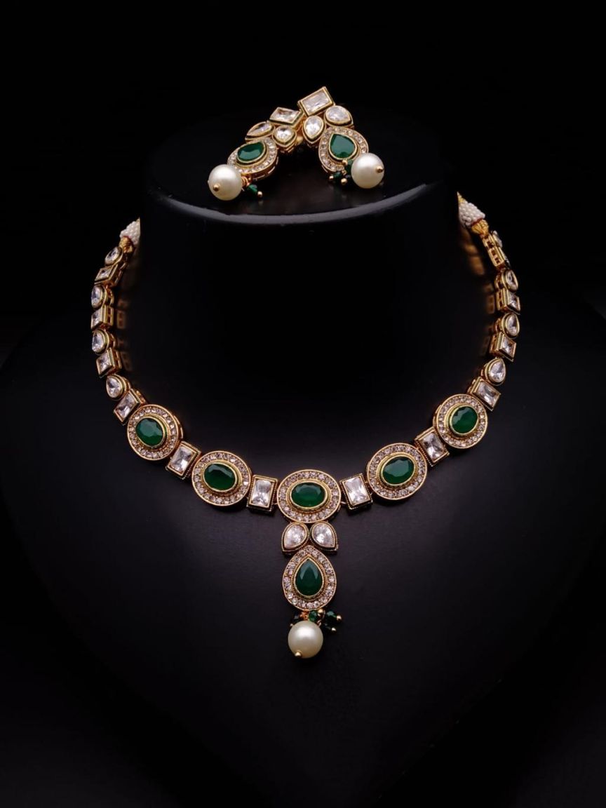 polki-necklace_set-NSP18537GRGD