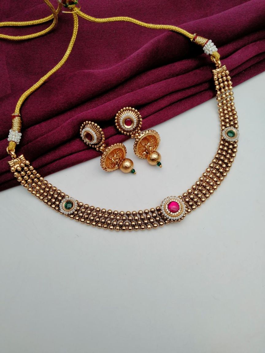 polki-necklace_set-NSP18551RGRRJ