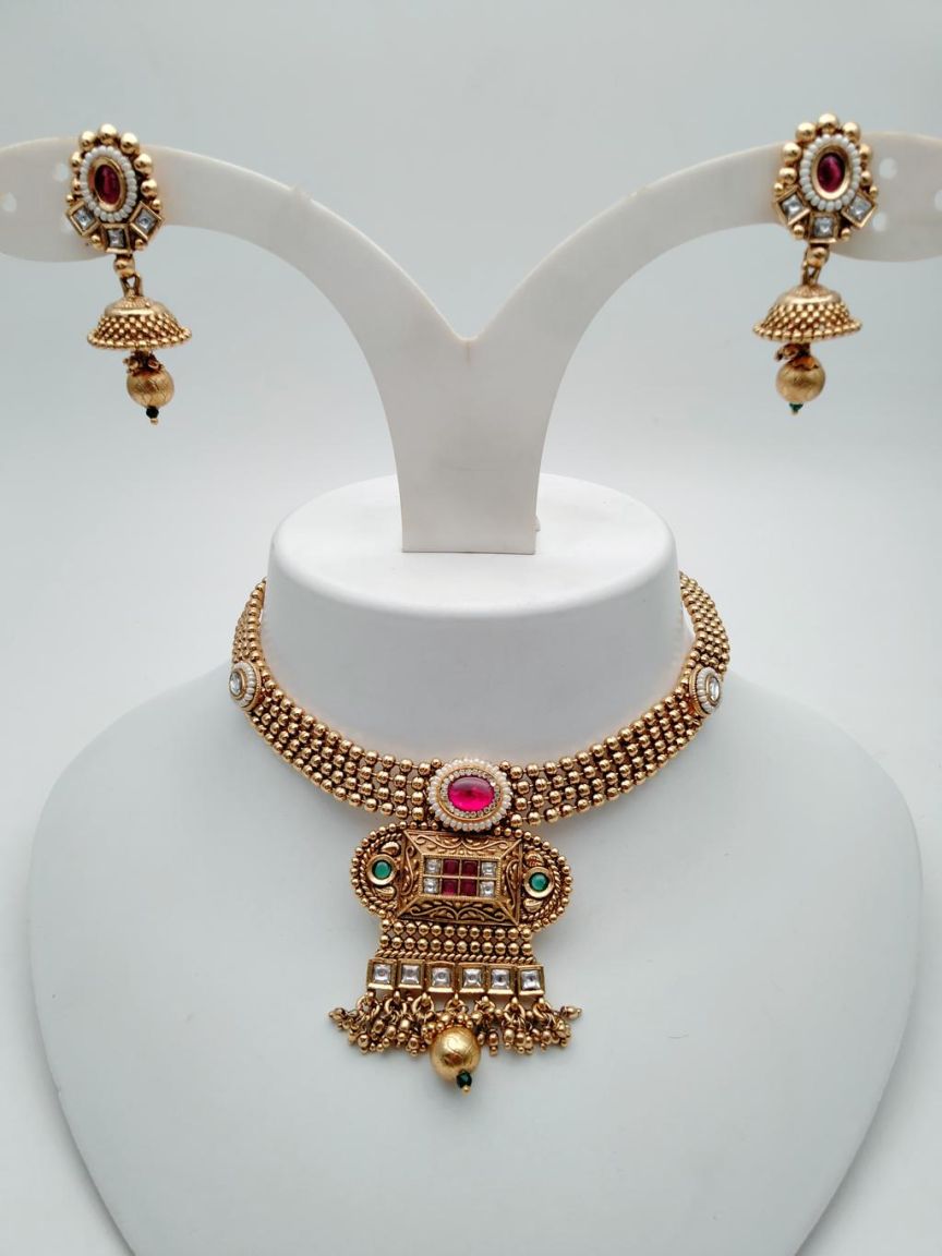 polki-necklace_set-NSP18555RGRRJ