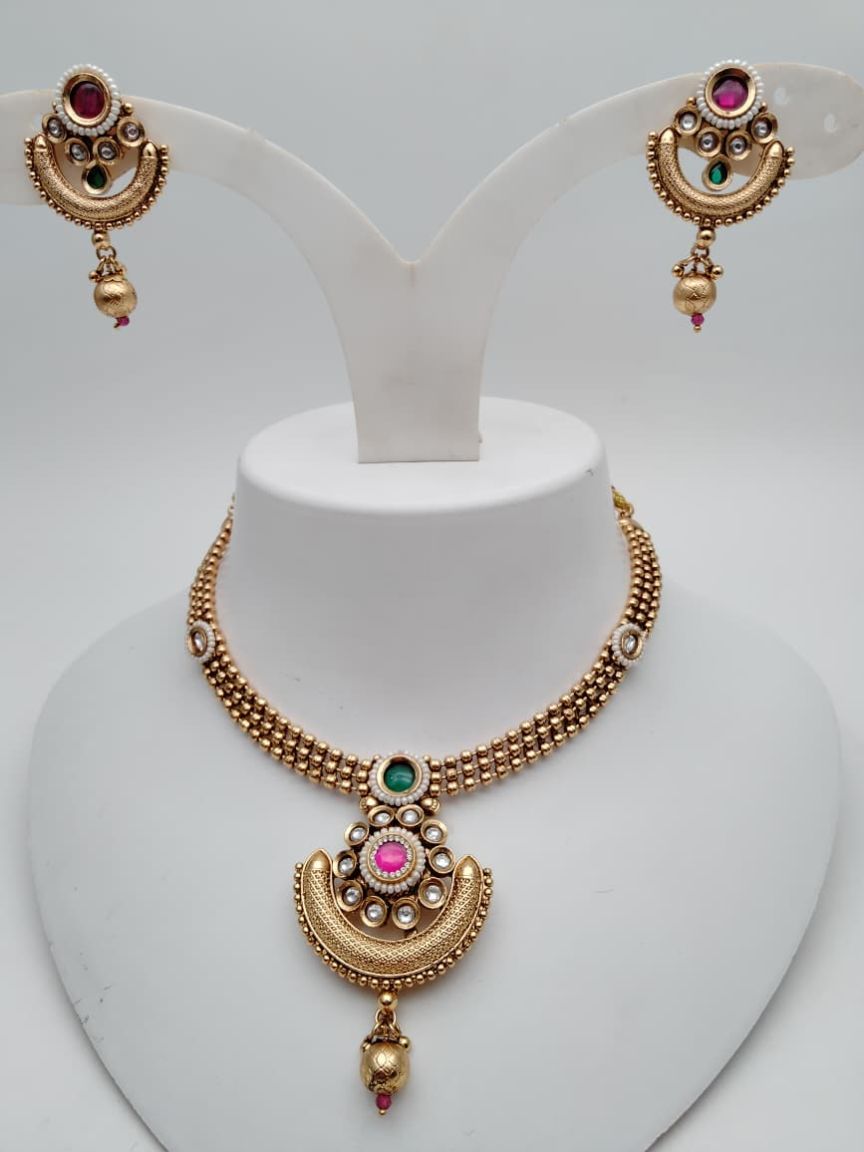 polki-necklace_set-NSP18571RGRRJ