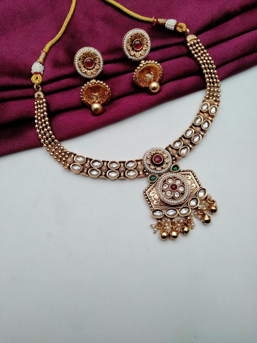 polki-necklace_set-NSP18617RGRRJ