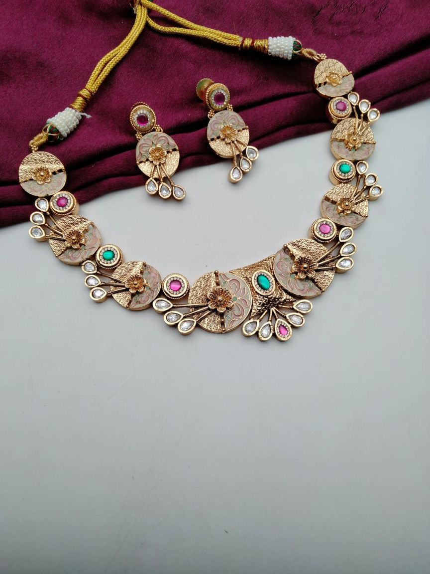 polki-necklace_set-NSP18620RBGRJ