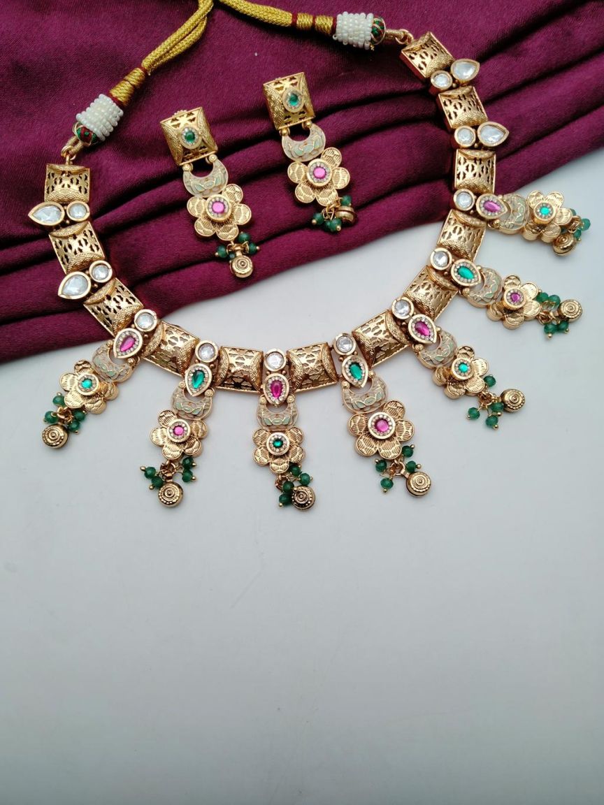 polki-necklace_set-NSP18623RGRRJ