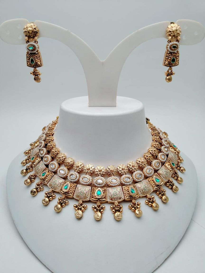 polki-necklace_set-NSP18646GRRJ