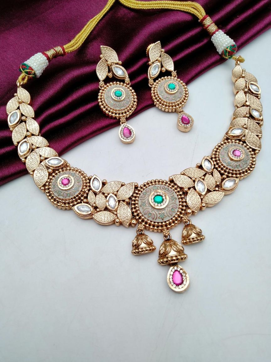 polki-necklace_set-NSP18647RGRRJ