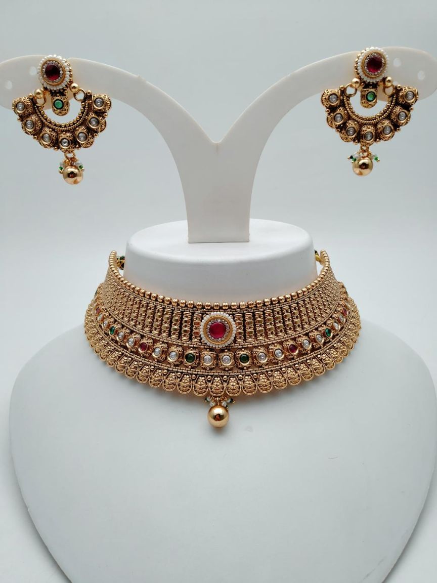 polki-necklace_set-NSP18661RGRRJ