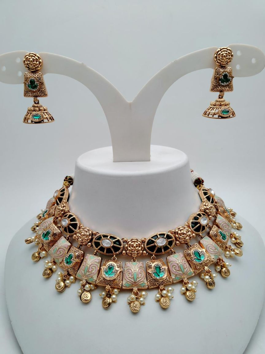 polki-necklace_set-NSP18662GRRJ